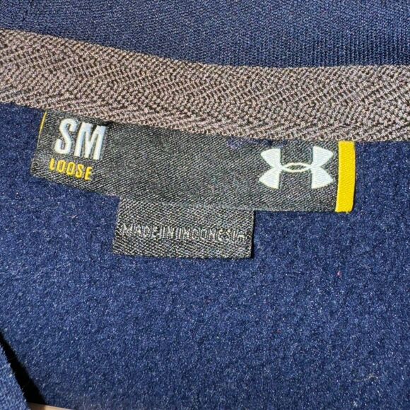 🆕 Penn State PSU Hoodie Men's Small Sweatshirt Navy White Nittany Lions UA PA - Picture 3 of 6